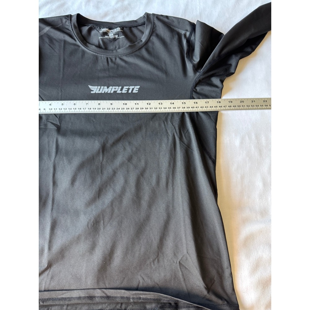 Jumplete Mens Black Performance Long Sleeve Shirt Size S Athletic Compression - Picture 6 of 10